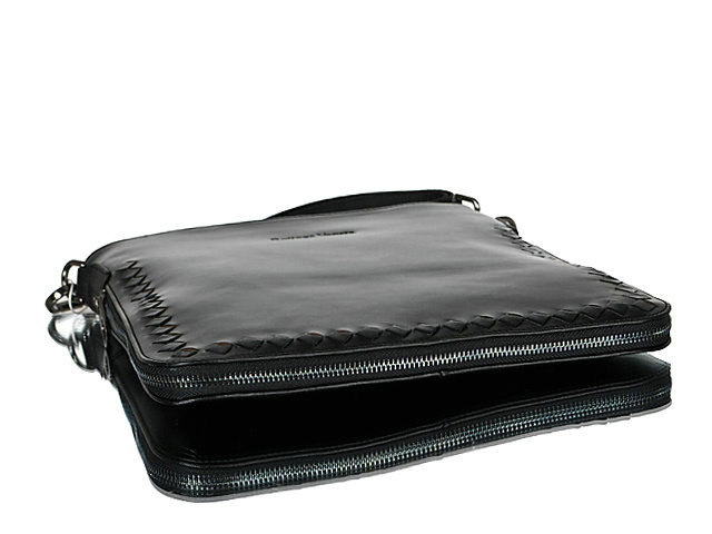 Bottega Veneta appia intrecciato messenger 95511-5 black